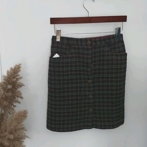 Vintage plaid Mini Skirt